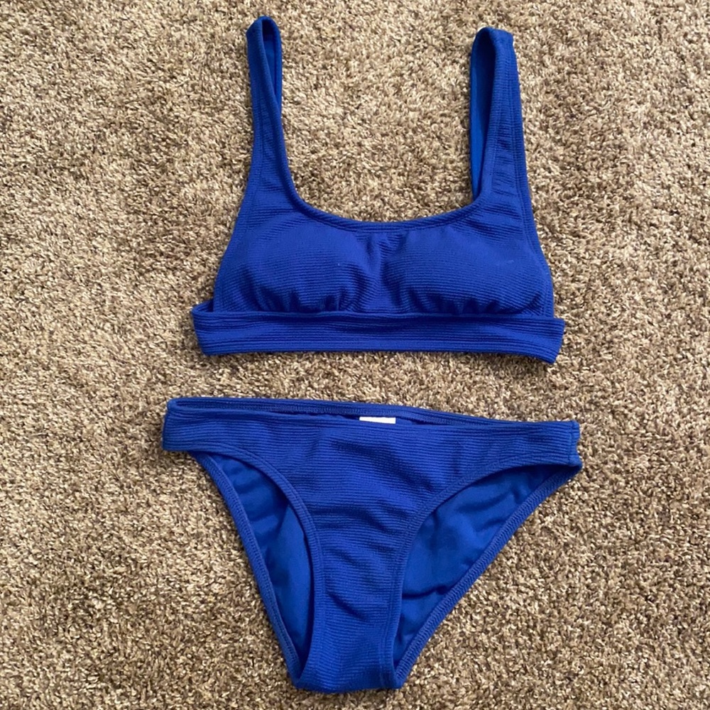 Blue bikini
